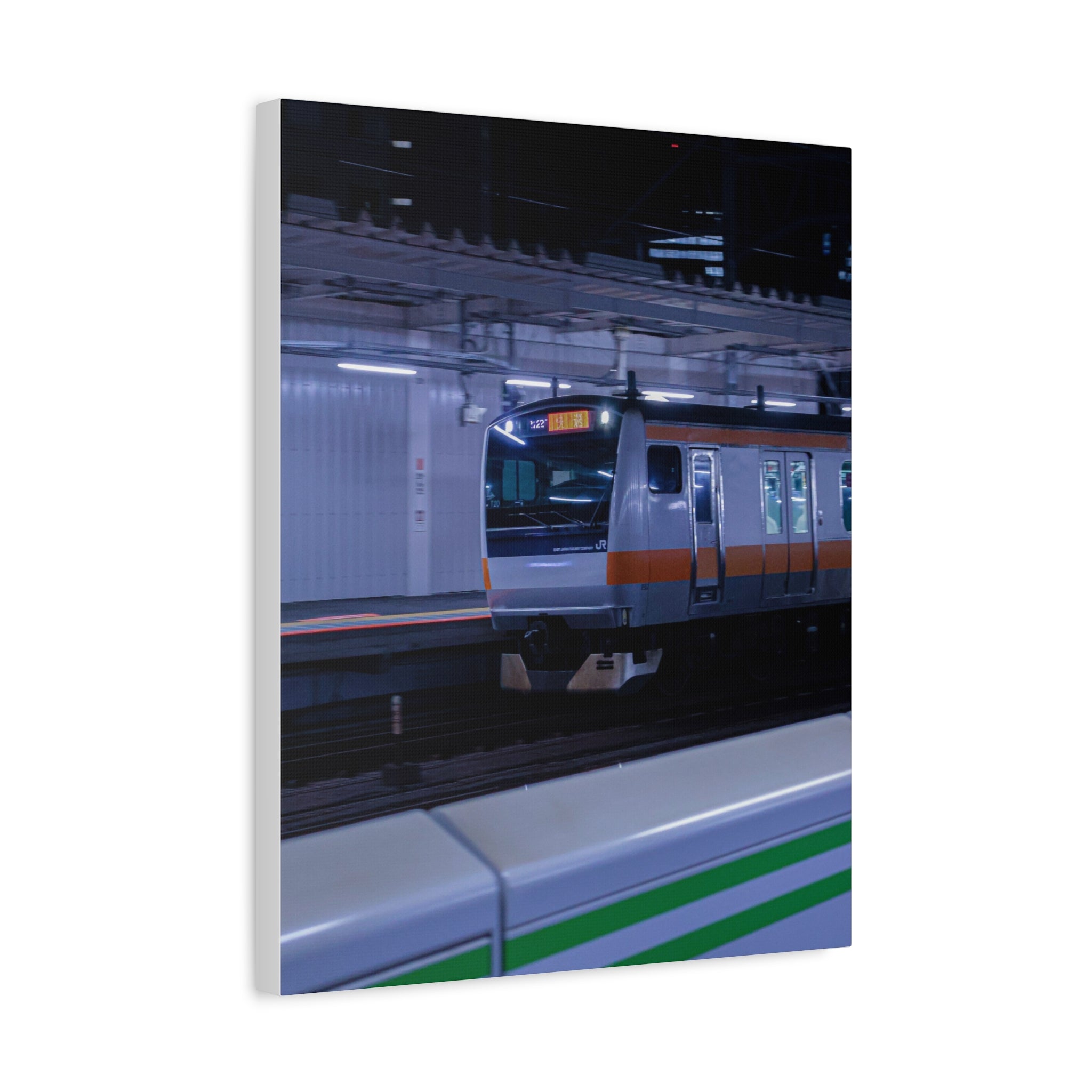 Japanese Railway - Midnight Rush Canvas