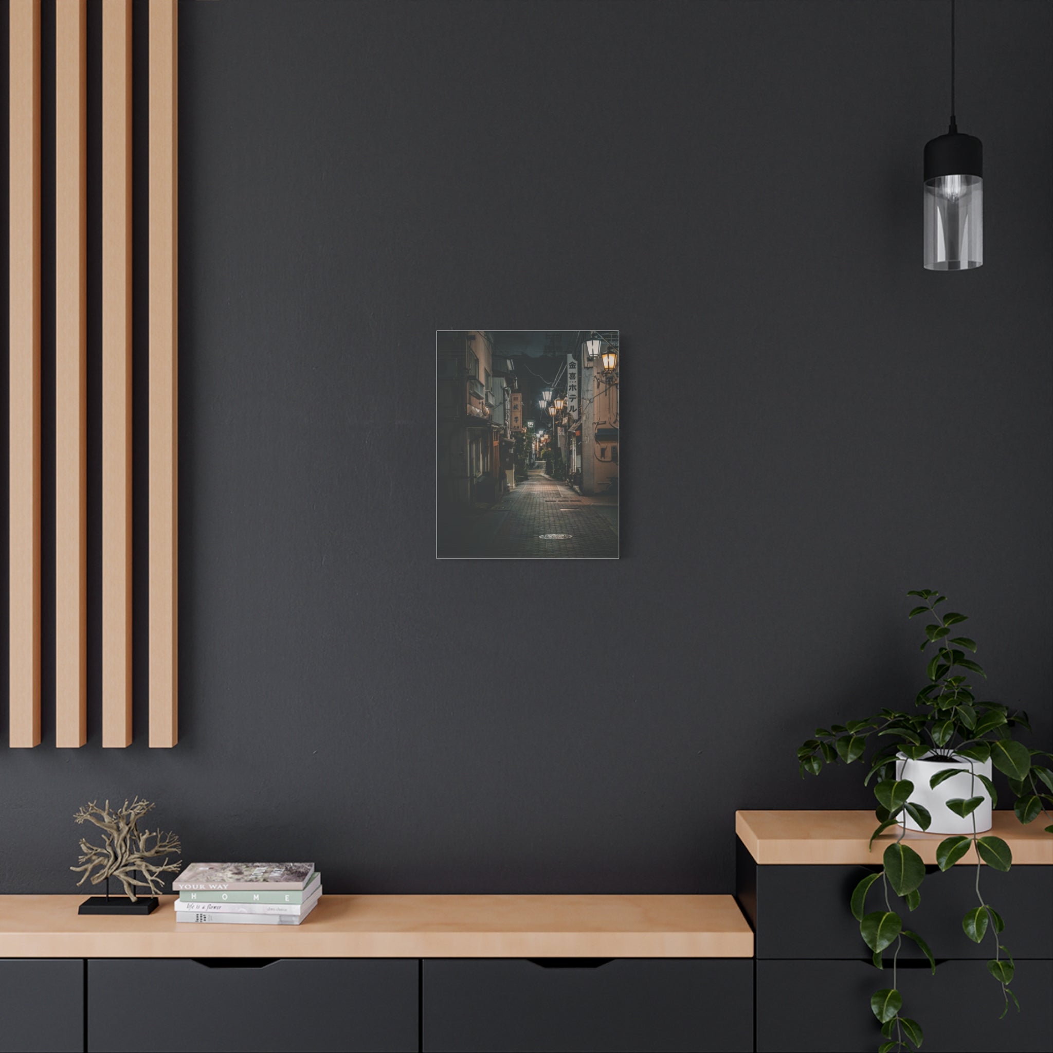 Rural Japan - Midnight Silence Canvas