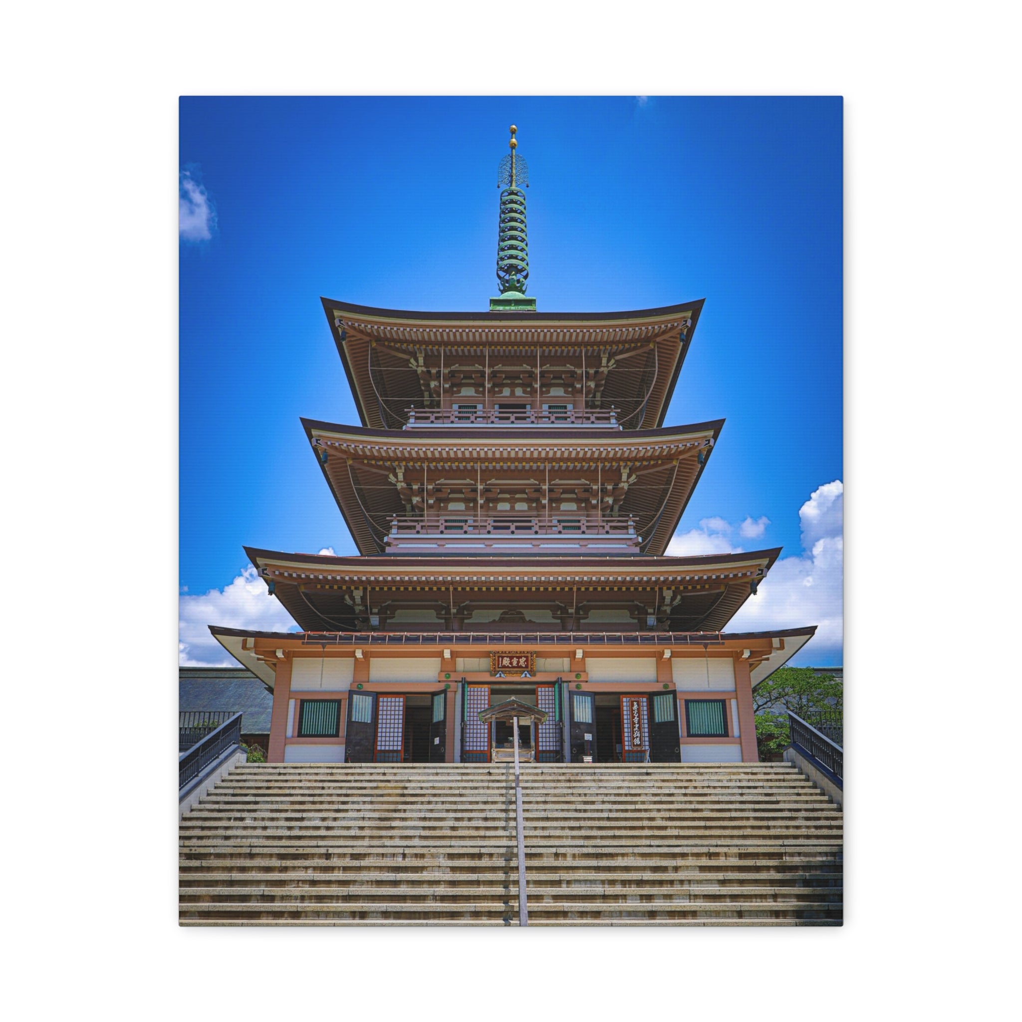 Japanese Countryside - Architectural Ascension Canvas