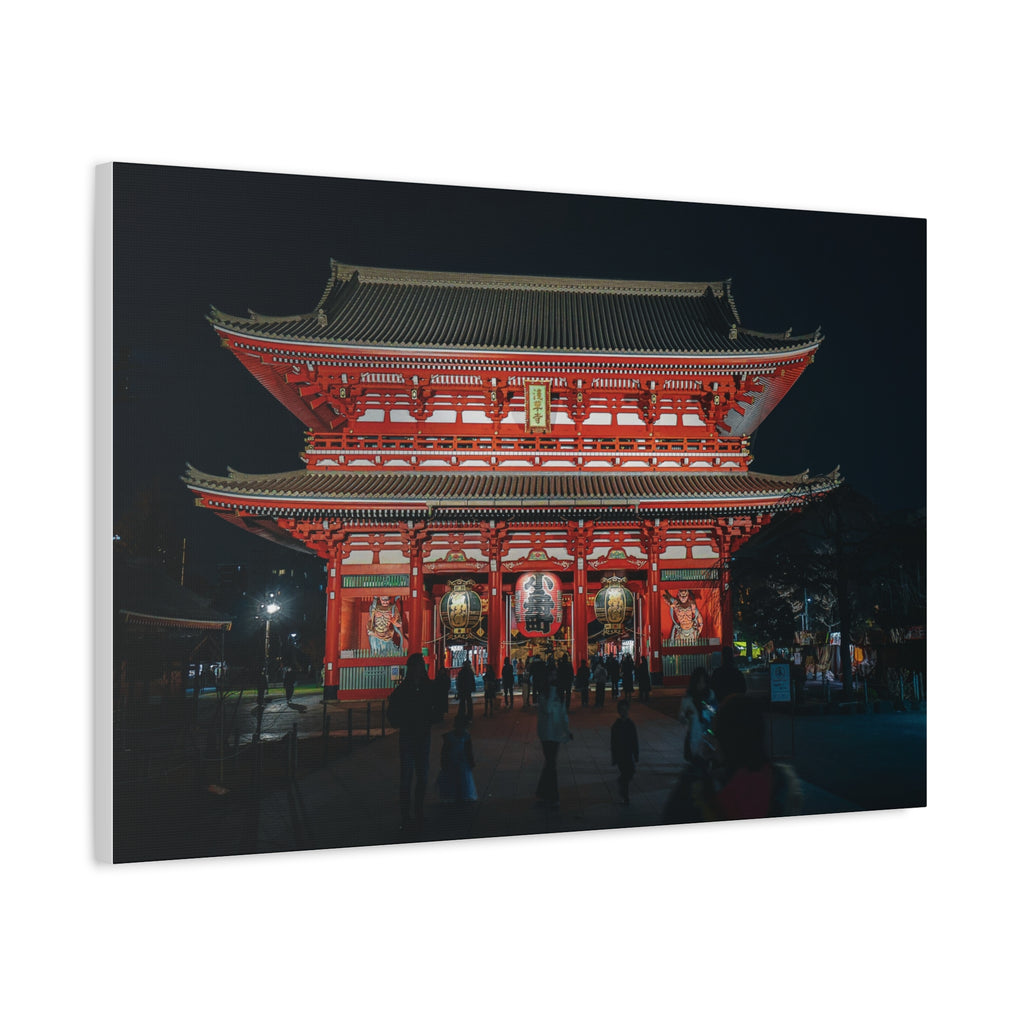Sensō-ji Temple - Midnight Stroll Canvas