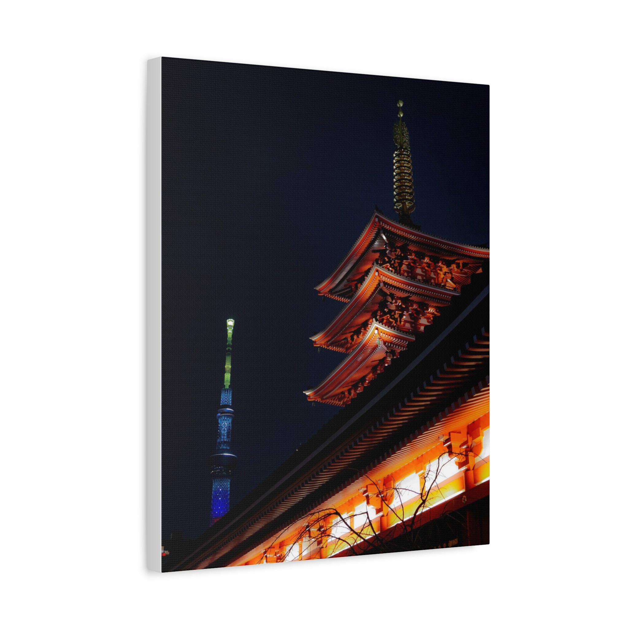 Tokyo - Old and New Asakusa Skytree Canvas
