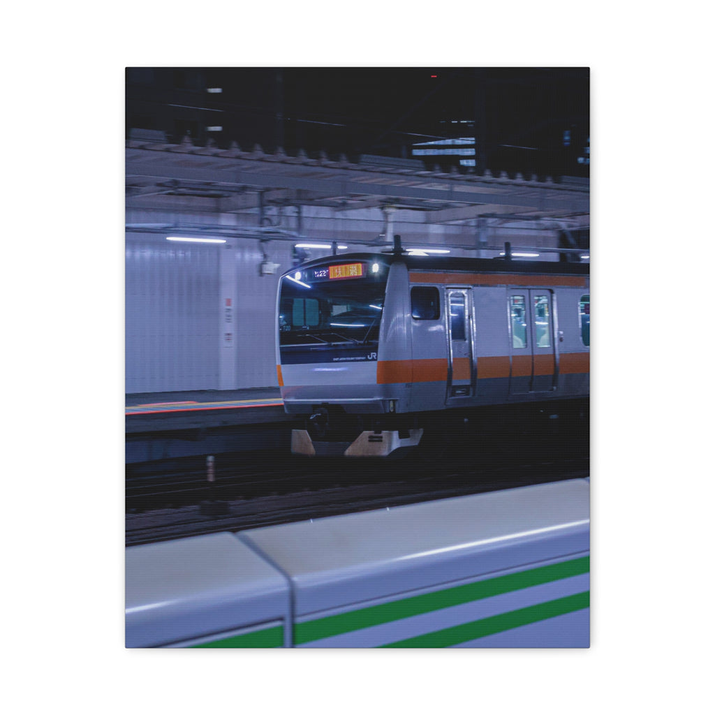 Japanese Railway - Midnight Rush Canvas