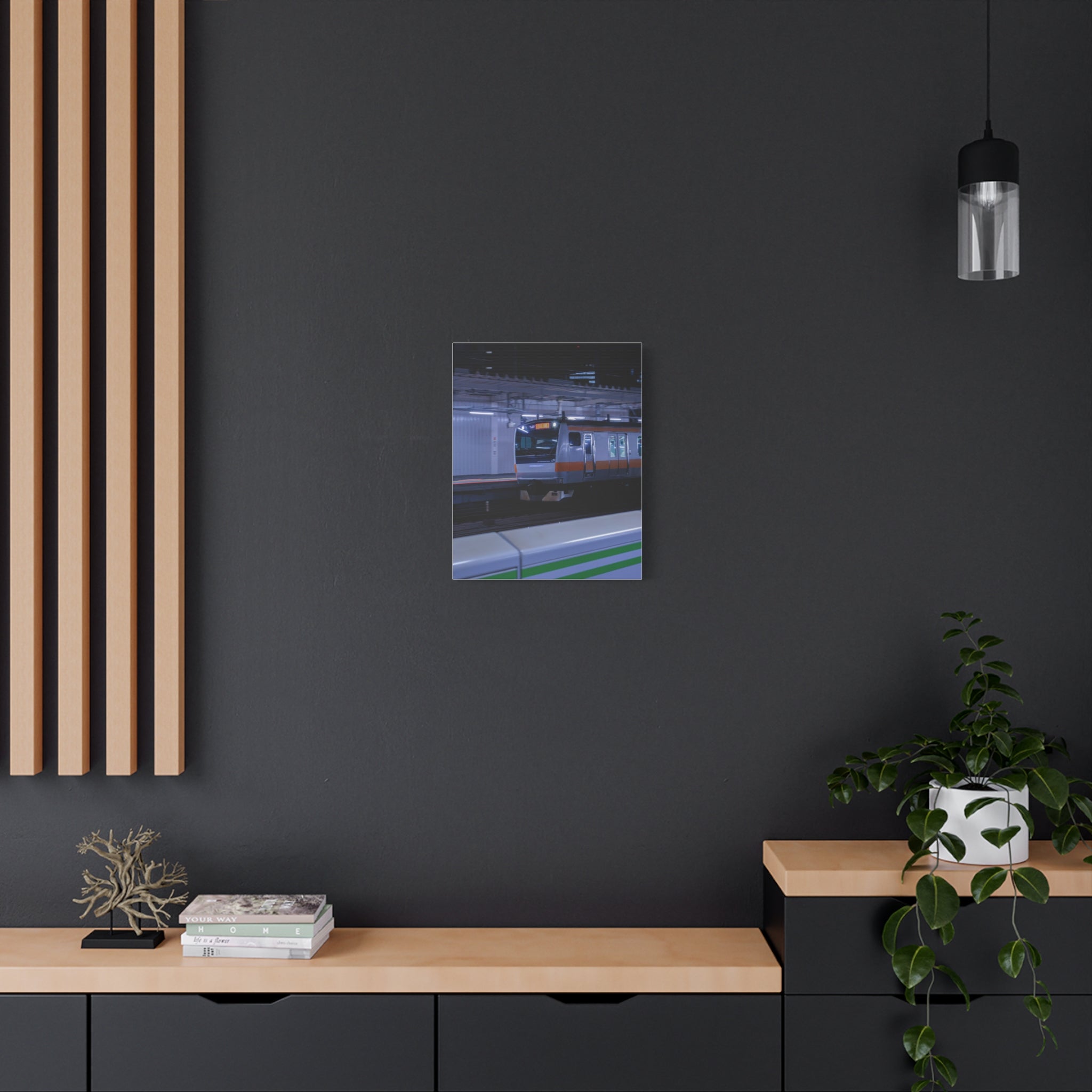 Japanese Railway - Midnight Rush Canvas